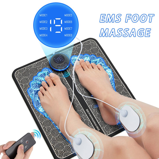 Electric EMS Foot Massager Pad Relief Pain Relax - Top Trendz